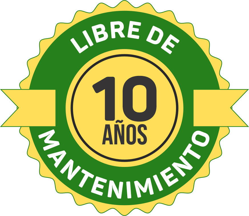 Insignia de garantía 10 años libre de mantenimiento para sistemas de puesta a tierra Terra